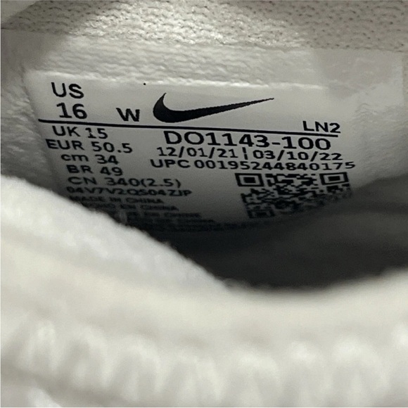 Nike Vapor Edge Pro 360 Detachable Football Cleats White Mens 16W DO1143-100 - Picture 6 of 11